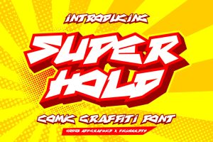 Superhold – Comic Graffiti Font
