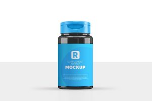 Supplement Bottle Mockup
