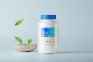 Supplement bottle Mockup