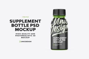 Supplement Bottle Mockup