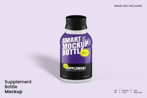 Supplement Bottle Mockup