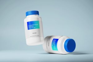 Supplement Bottle Mockup