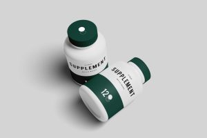 Supplement Bottle Mockup
