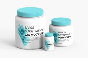Supplement Jar Mockup