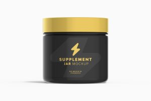 Supplement Jar Mockup