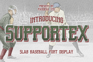 Supportex – Sport Baseball Font