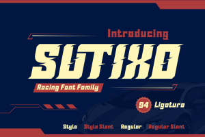 Sutixo | Athletic Font