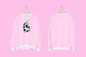 Sweater mockup psd unisex streetwear apparel