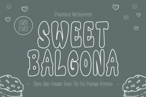 Sweet Balgona – Outline Font