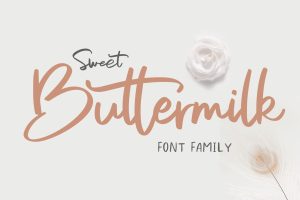 Sweet Buttermilk – Font Family