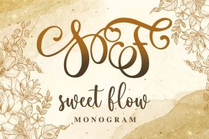 Sweet Flow Monogram Font