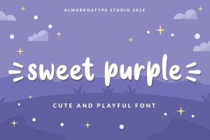 Sweet Purple –  fun font