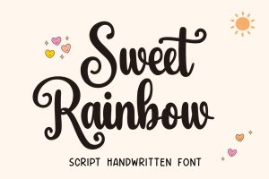 Sweet Rainbow – Wedding Font