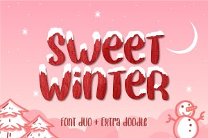 Sweet Winter – Layered Font Duo