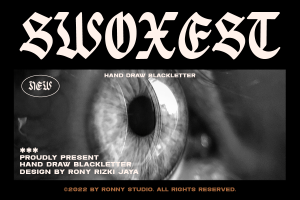 Swoxest – Hand Draw Blackletter