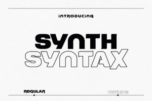 SynthSyntax – Streetwear Typeface