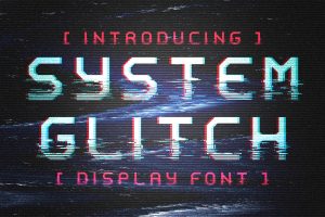System Glitch – Display Font