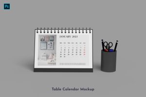 Table Calendar Mockup