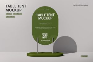 Table Menu Mockup