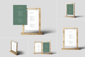 Table Menu Mockups