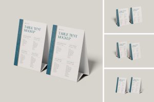 Table Tent  Mockup