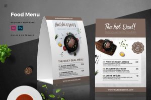 Table Tent Food Menu