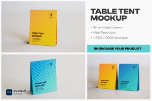 Table Tent Mockup