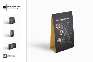 Table Tent Mockup