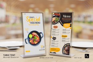Table Tent Mockup