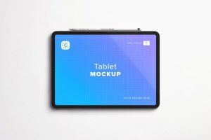 Tablet Mockup (11inch) with  Pencil Mockup