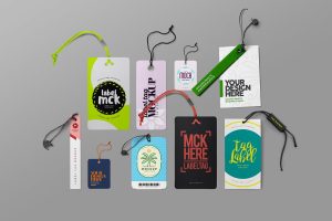 Tag Mockup Clothing Label Hang Set