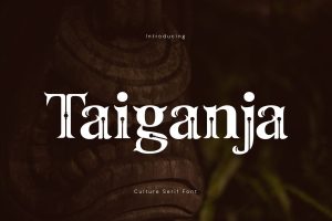 Taiganja – Culture Serif Font