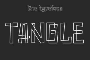 Tangle – Line Art Typeface