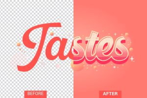 Tastes Text Effect