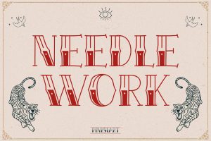 Tattoo Font – Needlework