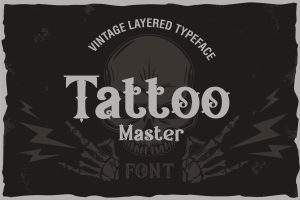 Tattoo Master – vintage layered font