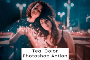 Teal Color Photoshop Action