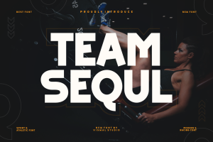 Team Sequl – Sport & Athletic Font