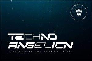 Techno Angelion |Futuristic Font