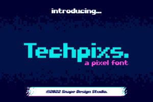 Techpixs – Pixel Font