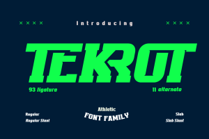 Tekrot Athletic Font