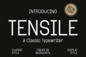Tensile – Classic Typewriter