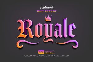 Text Effect Colorful Gradient Style