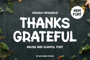 Thanks Grateful – Thanksgiving Font