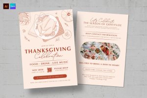 Thanksgiving Flyer & Invitation Template
