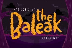 The baleak | Decorative Horror Font