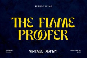 The Flame Proffer Vintage Display Serif Font