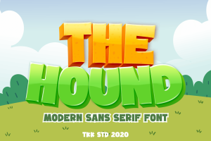 The Hound – Gaming cartoon font