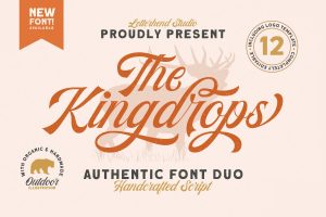 The Kingdrops – Font Duo & Logos