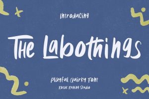The Labothings – playful and fun font